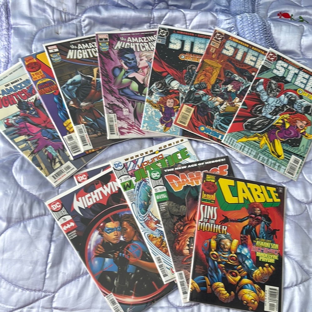 Comic Book Collection with Vibrant Covers